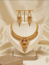Royal Floral Antique Necklace Set