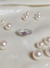 Petite Pink Blossom Ring