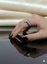 Heart divert star Ring