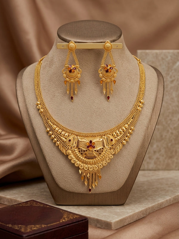 Royal Peacock Necklace Set
