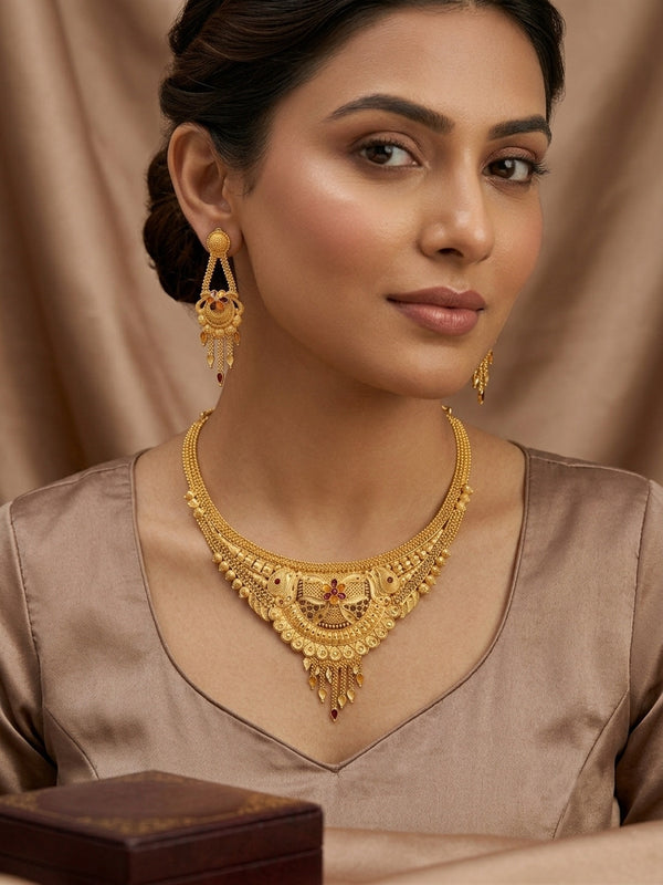 Royal Peacock Necklace Set