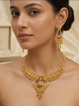 Royal Floral Antique Necklace Set