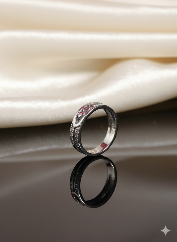 Pink Gem Arch ring