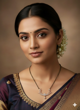 The Chandrika Mangalsutra/pendant  Connector (Auspicious Crescent)