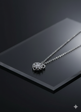 Crystal Love silver Pendant